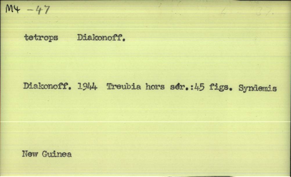 front of card